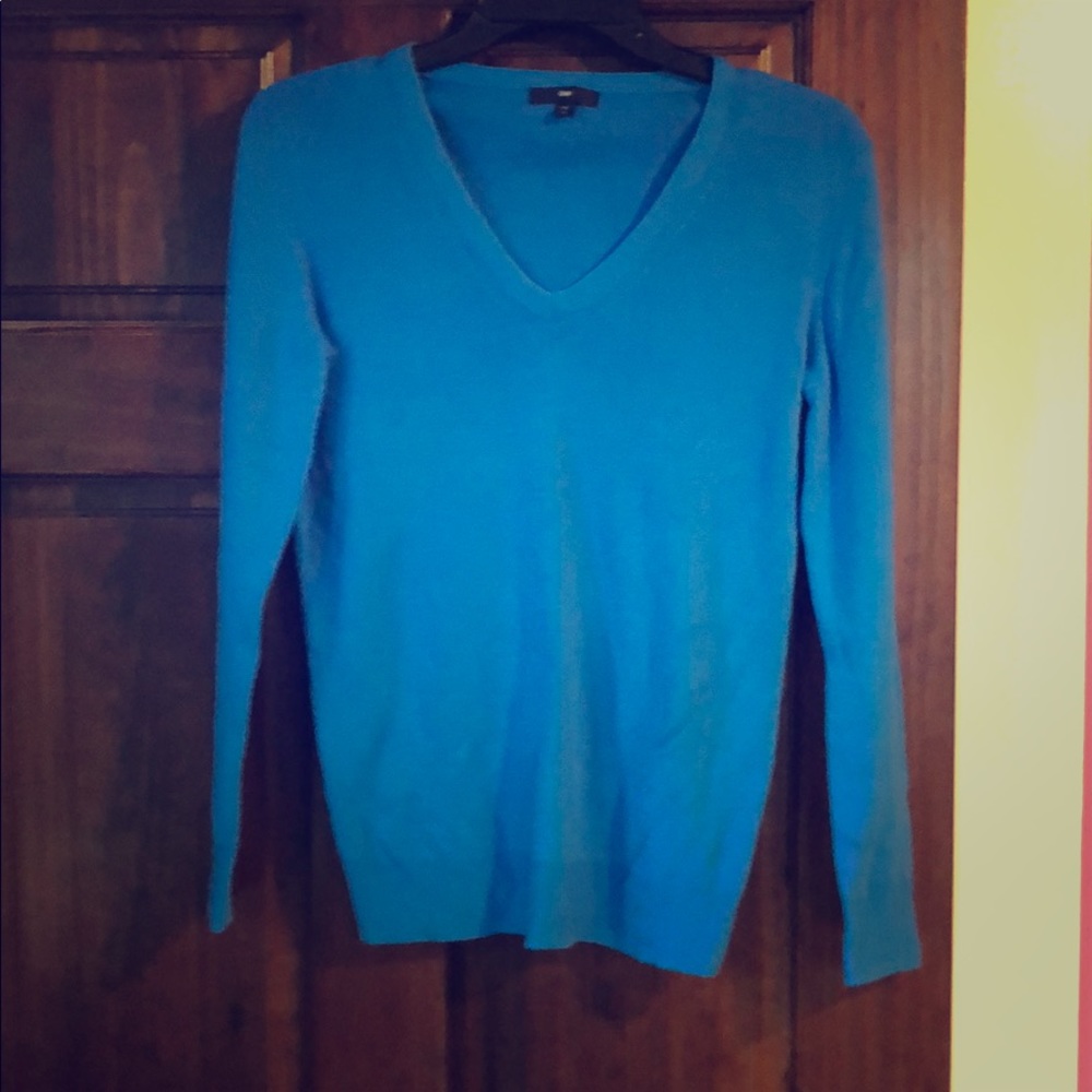 Blue V neck sweater!